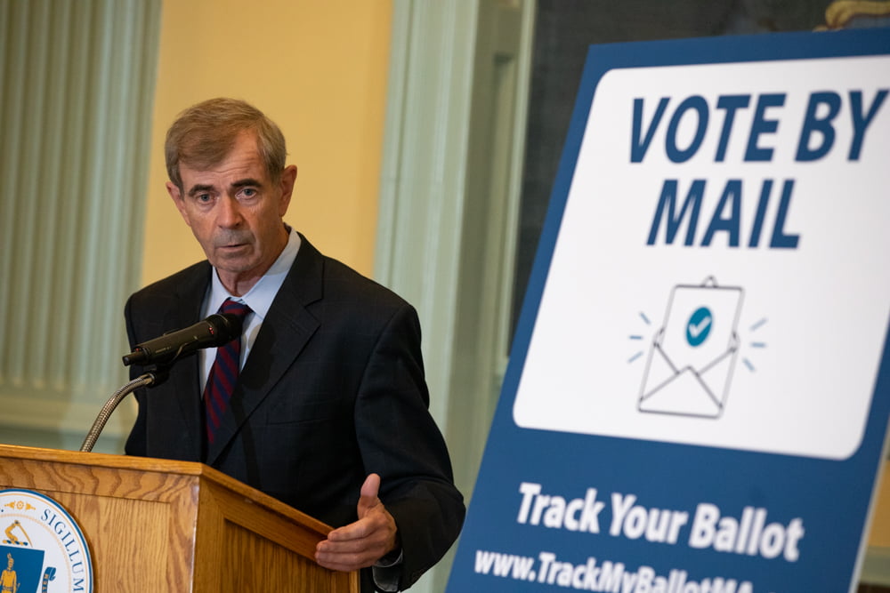 A Month From Election, Galvin Talks Up Early Voting Options