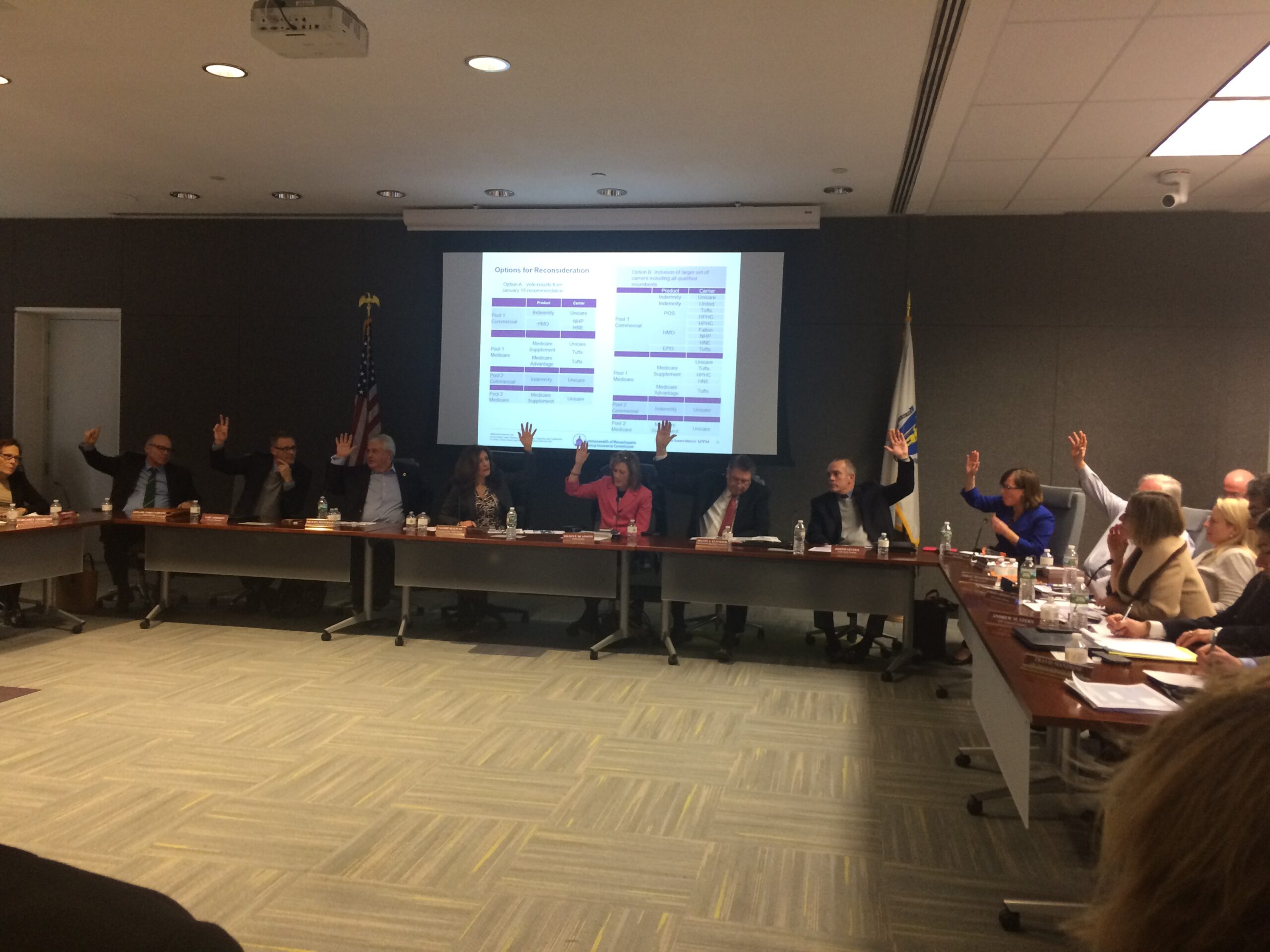 GIC VOTES 12-2 TO UNDO HEALTH PLAN CONSOLIDATION